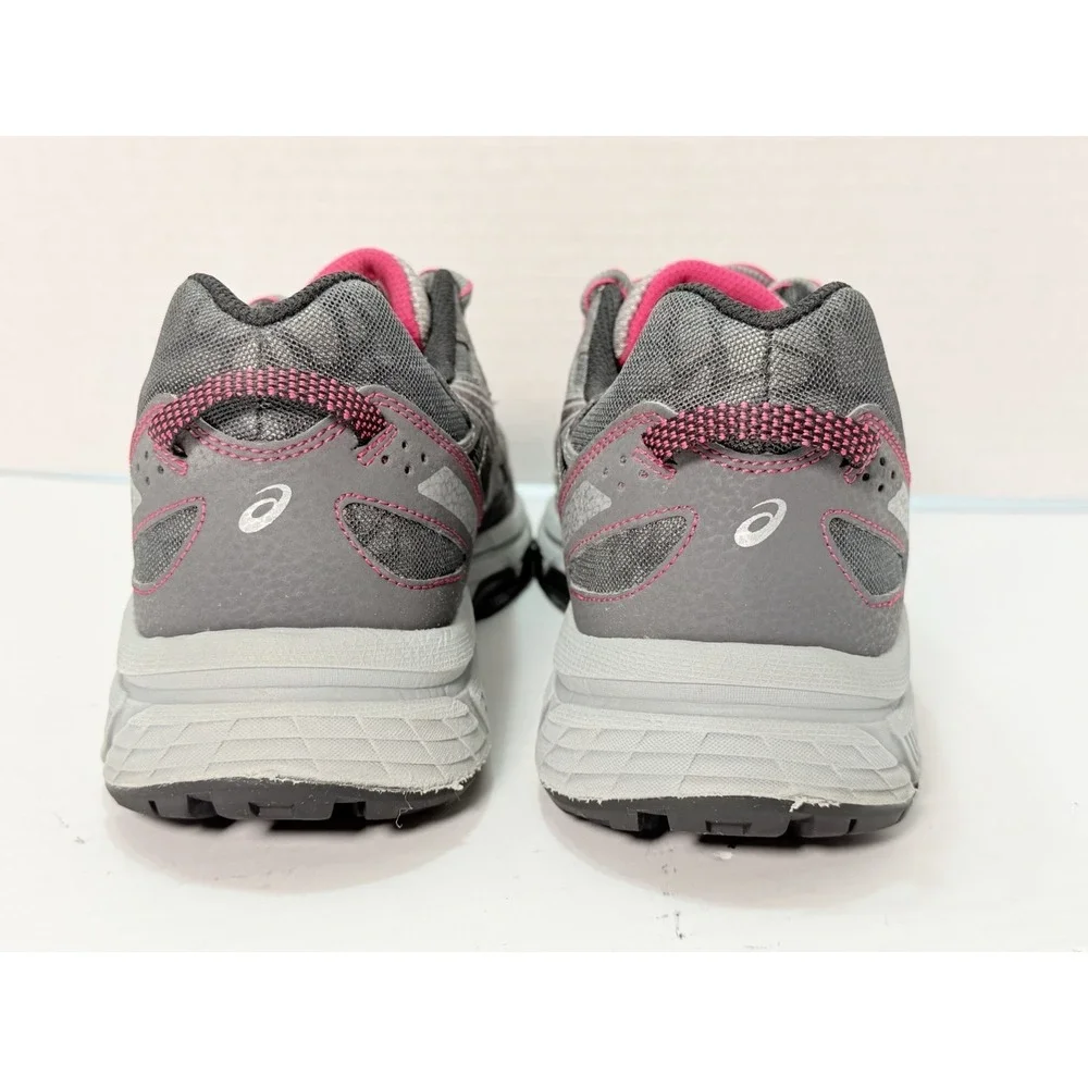 ASICS Gel Venture 6 Gray Pink‎ Trail Running Shoes Womens US 11 T7G7N